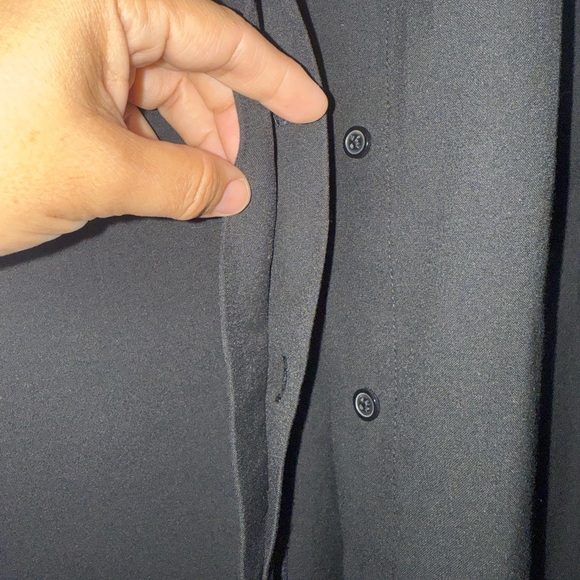 OLD NAVY Collection Black Stretch 3/4 Sleeved Shirt Size Large - Picture 3 of 5